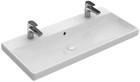 Раковина Villeroy&Boch Avento, 100 х 47 см, встраиваемая сверху, альпийский белый, 4156A - Gidratop.ru изображение