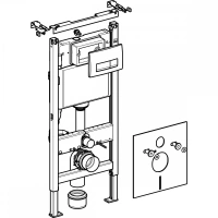 Инсталляция Geberit Duofix 458.128.21.1, клавиша глянцевый хром - Gidratop.ru изображение