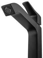 Смеситель для раковины высокий WONZON & WOGHAND FLEX, Черный матовый (WW-88019072-MB) - Gidratop.ru изображение