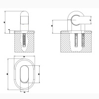 Gessi Goccia держатель душевой лейки неподвижный, цвет: белый - Gidratop.ru изображение
