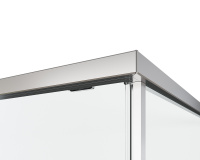 Душевой уголок Ultima VSR-7UL1014CLGM, 1400*1000, вороненая сталь, стекло прозрачное - Gidratop.ru изображение