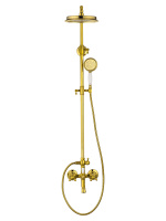 Душевая система WONZON & WOGHAND RETRO, Глянцевое золото (WW-88739020-PG) - Gidratop.ru изображение