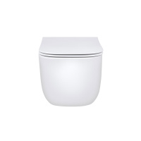 Унитаз подвесной Form VT1-35 безободковый, цвет белый, ультратонкое soft-close сиденье - Gidratop.ru изображение