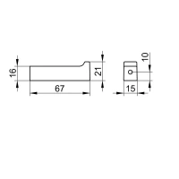 Крючок Keuco Edition 11 11116130000, цвет хром черный шлифованный - Gidratop.ru изображение