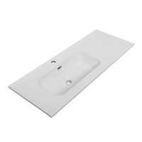 Керамическая раковина, чаша слева, CZR-8095-120-L, 1210x460x170 - Gidratop.ru изображение