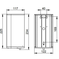 Диспенсер дезинфицирующей жидкости Keuco Plan 14956010437, сенсорный, питание от батареек, хром/черно-серый - Gidratop.ru изображение
