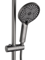 Душевая система с термостатом WONZON & WOGHAND The ONE, Темный графит (WW-B3094-BGG) - Gidratop.ru изображение