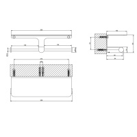 GESSI Rilievo двойной держатель туалетной бумаги, цвет: nero XL - Gidratop.ru изображение