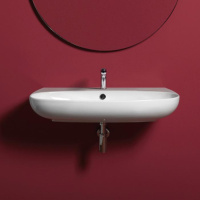 Раковина 80х50 см см, 1 отв., цвет: белый - Gidratop.ru изображение