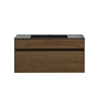 База под раковину Chiara 1000 подвесная, 1 выкатной ящик soft-close, T.Oak - Gidratop.ru изображение