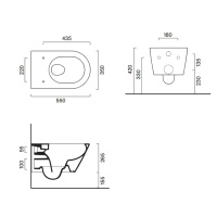 Catalano Zero Унитаз подвесной 55*35, безободковый, цвет черный матовый - Gidratop.ru изображение
