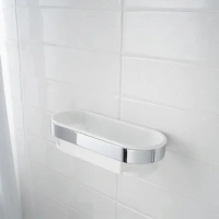 Полка для душа Keuco Smart.2 14758010100, цвет белый/хром - Gidratop.ru изображение