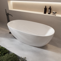 Ванна акриловая Vincea VBT-601-1700, 1700*800*580, цвет белый, щелевой перелив - Gidratop.ru изображение