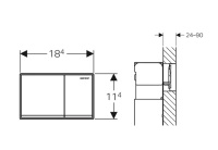 Клавиша Geberit Omega Type 60 115.081.GH.1, глянцевый хром - Gidratop.ru изображение