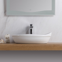 Раковина керамическая накладная, овальная BB1362 - Gidratop.ru изображение