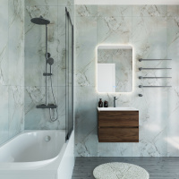 Ванна акриловая Vincea VBT-2A150-LG с ножками 1500*750*470, пристенная, цвет белый - Gidratop.ru изображение