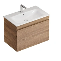 Раковина Geberit Renova Plan 122280000, 80 х 48 см, белая - Gidratop.ru изображение