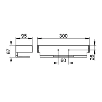 Полка для душа Keuco Edition 11 11158370000, черный матовый - Gidratop.ru изображение