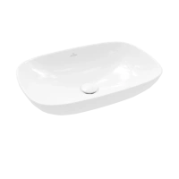 Раковина Villeroy&Boch Loop & Friends 56 x 38 см, на столешницу, альпийский белый, 4A4900R1 - Gidratop.ru изображение