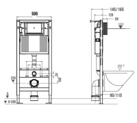 Инсталляция для унитазов WONZON & WOGHAND с механической системой смыва (WW-TI739A) - Gidratop.ru изображение