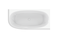 Акриловая ванна угловая правосторонняя CEZARES CZR-LUX-CORNER-165-80-58-R - Gidratop.ru изображение