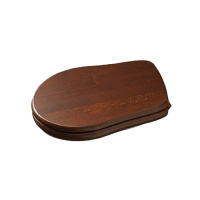 Сиденье для унитаза, микролифт, цвет: дерево/бронза - Gidratop.ru изображение