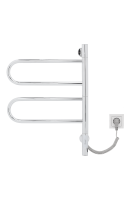 Полотенцесушитель электрический Vincea VTD-1R1CE 44x60, хром, таймер - Gidratop.ru изображение