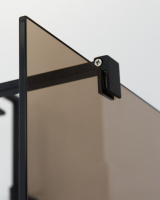 душевая перегородка CEZARES LIBERTA-L-2-90-BR-NERO - Gidratop.ru изображение