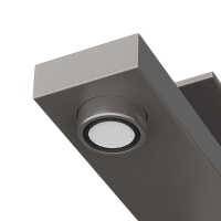 SLIDER-LS-GM Смеситель для раковины однорычажный с донным клапаном, оружейная сталь - Gidratop.ru изображение