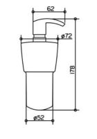 Колба дозатора жидкого мыла Keuco City.2 02753019000 250 мл без держателя - Gidratop.ru изображение