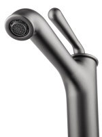 Смеситель для раковины высокий WONZON & WOGHAND STEAM, Темный графит (WW-88239008-BGM) - Gidratop.ru изображение