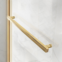 Душевая дверь Slim Soft VDS-1SS110CLG, 1100, брашированное золото, стекло прозрачное - Gidratop.ru изображение