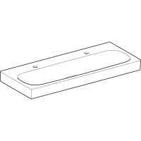 Раковина Geberit Citterio 500.553.01.1, 120 х 50 см, белая - Gidratop.ru изображение