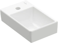Рукомойник Villeroy&Boch Avento 43003R01, 36 см, левый, альпийский белый - Gidratop.ru изображение