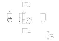 Настенный держатель WONZON & WOGHAND, Хром (WW-994207-CR) - Gidratop.ru изображение