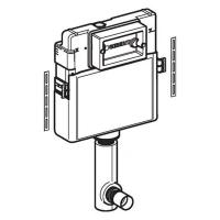 Смывной бачок скрытого монтажа Geberit UP 100 Delta 109.100.00.1 для унитазов, с отводом - Gidratop.ru изображение