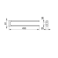 Полотенцедержатель Keuco Edition 11 11118030000, 45 см, цвет бронза шлифованная - Gidratop.ru изображение