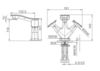 Смеситель для раковины WONZON & WOGHAND SHAKESPEARE, Хром (WW-651101-CR) - Gidratop.ru изображение