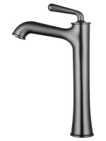 Смеситель для раковины высокий WONZON & WOGHAND STEAM, Темный графит (WW-88239008-BGM) - Gidratop.ru изображение