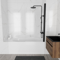 Ванна акриловая Vincea VBT-2B150-FR с каркасом 1500*700*480, пристенная, цвет белый - Gidratop.ru изображение