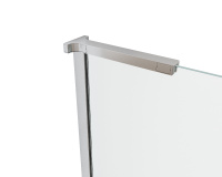 Душевая перегородка Walk-In VSW-7HA900CLB, 900*2000, черный матовый, стекло прозрачное - Gidratop.ru изображение