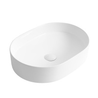 Раковина керамическая накладная, овальная BB1483, 500x370x135 - Gidratop.ru изображение