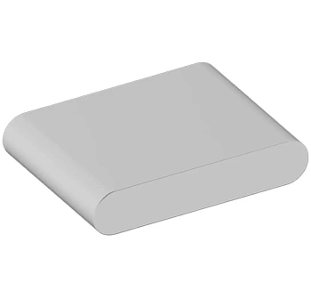 Сиденье для душа 04980000051, не откидное, цвет белый матовый