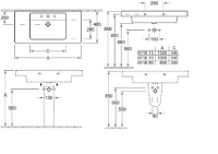 Раковина Villeroy&Boch Architectura 61161001, 100 см, фарфор, Альпийский белый - Gidratop.ru изображение