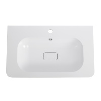 раковина из искусственного мрамора, 800х480х132, CZR-800/480-LV-MR-NV - Gidratop.ru изображение