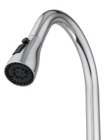 Смеситель для кухни с выдвижным изливом WONZON & WOGHAND, Хром (WW-AE54123-CR) - Gidratop.ru изображение