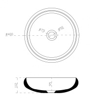 Раковина накладная ABBER Stein AS2613 белая матовая - Gidratop.ru изображение