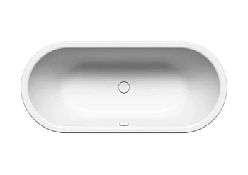Ванна стальная Kaldewei Centro Duo Oval standard mod 128, 180 x 80 см, слив-перелив, альпийский белый, 282800010001/687772080001