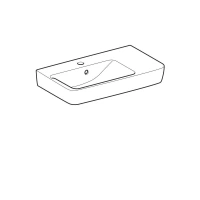 Раковина Geberit Renova Compact, 65 х 37 см, белая, 226165000/226265000 - Gidratop.ru изображение