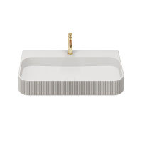 Раковина из искусственного камня Vincea VWB-6SG75MW, 750*460*120, подвесная, цвет белый матовый - Gidratop.ru изображение